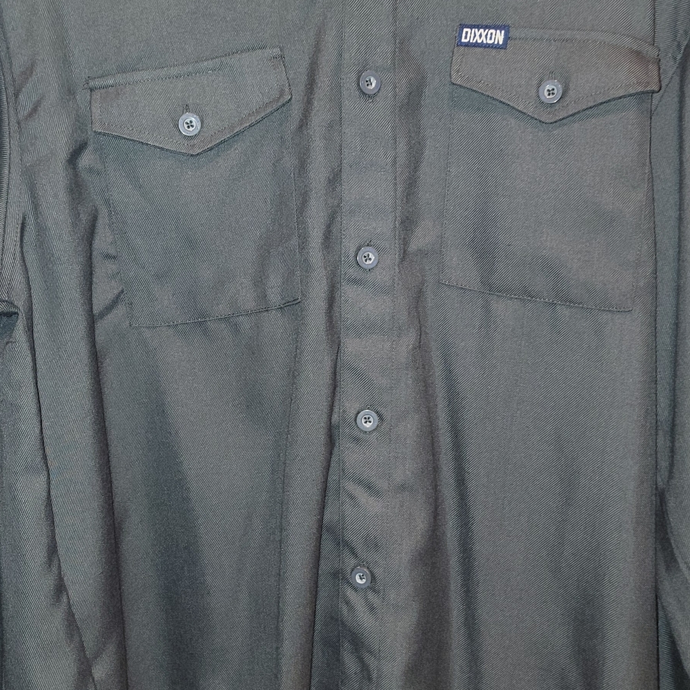 DIXXON THE KRAKEN Men's Charcoal Button Down Shirt